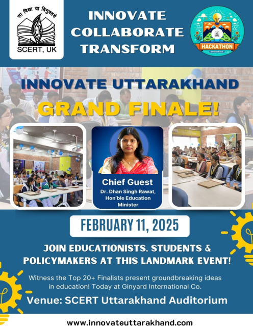 First Hackathon "Innovate Uttarakhand" to be Inaugurated by Additional Secretary, School Education