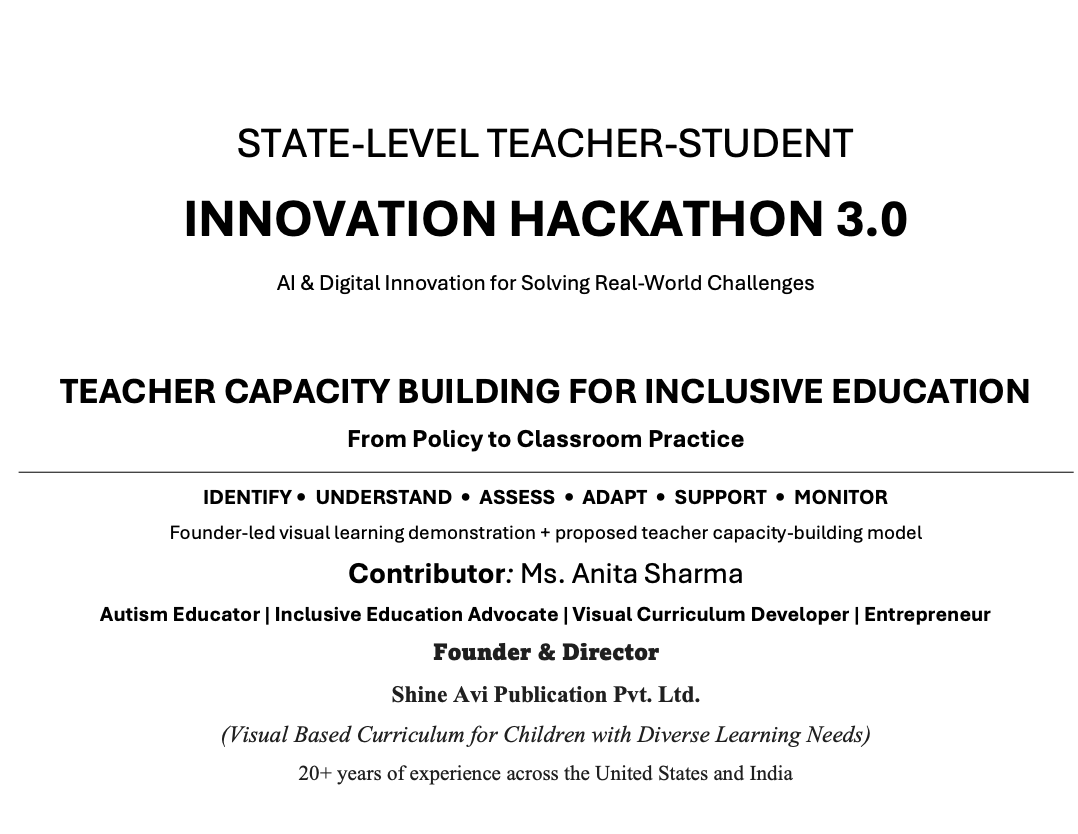 Teacher Capacity Building for Inclusive Education - From Policy to Classroom Practice tutorial — SCERT Uttarakhand
